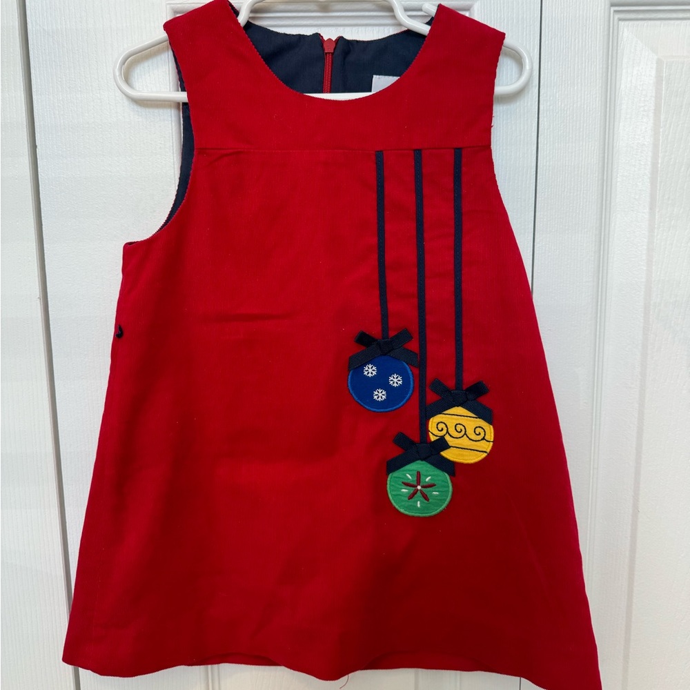 Florence Eiseman Red Corduroy Holiday Jumper Size 4